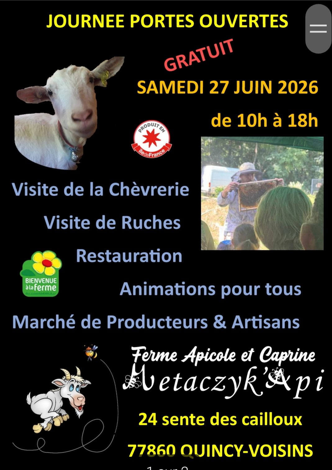 Le logo de Ferme apicole et caprine de Metaczyk'api